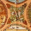 Hermès Carré 90 "Les Quatre Saisons" Silk handkerchief in Brown Secondhand