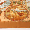 Hermès Carré 90 "Les Quatre Saisons" Silk handkerchief in Brown Secondhand