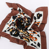 Hermès Carré 90 "Monsieur et Madame" Silk handkerchief in Brown Secondhand