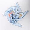 Hermès Carré 90 "Nous Sommes Inséparables" Silk handkerchief in Blue Secondhand