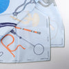 Hermès Carré 90 "Nous Sommes Inséparables" Silk handkerchief in Blue Secondhand
