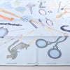 Hermès Carré 90 "Nous Sommes Inséparables" Silk handkerchief in Blue Secondhand