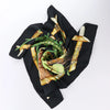 Secondhand Hermès Carré 90 "Nouvelle Coledonie" Silk handkerchief in Black x Green