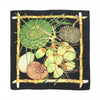 Secondhand Hermès Carré 90 "Nouvelle Coledonie" Silk handkerchief in Black x Green