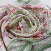 Secondhand Hermès Carré 90 "OEillets sauvages" Silk handkerchief in Green