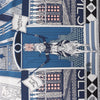Hermès Carré 90 "Objets de Curiosite" Silk handkerchief in Blue x Gray Secondhand