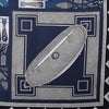 Hermès Carré 90 "Objets de Curiosite" Silk handkerchief in Blue x Gray Secondhand
