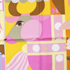 Hermès Carré 90 "Parade en Fanfare" Silk handkerchief in Purple Secondhand
