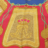 Hermès Carré 90 "Poste et Cavalerie Saber" Silk handkerchief in Red Secondhand