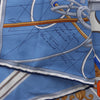 Secondhand Hermès Carré 90 "Projet De Voiture" Silk handkerchief in Blue