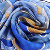 Secondhand Hermès Carré 90 "Projet De Voiture" Silk handkerchief in Blue