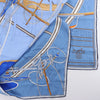 Secondhand Hermès Carré 90 "Projet De Voiture" Silk handkerchief in Blue