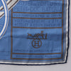 Secondhand Hermès Carré 90 "Projet De Voiture" Silk handkerchief in Blue