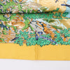 Hermès Carré 90 "SICHUAN " 100% Silk Scarf in Yellow Secondhand
