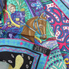 Hermès Carré 90 "CAVALIERS DU CAUCAS" Silk handkerchief in Blue Secondhand