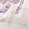 Hermès Carré 90 "RIDES DE GALA EN FLEURS" 100% Silk Scarf in Beige Secondhand