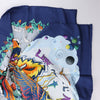 Secondhand Hermès Carré 90 "THE ALFEE AUBE" Silk handkerchief in Navy Blue