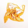 Hermès Carré 90 "Tea for Two" Silk handkerchief in Orange Secondhand