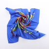 Hermès Carré 90 "Chapeau" 100% Silk Scarf in Blue Secondhand