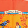 Hermès Carré 90 "Tendresse Feline" Silk handkerchief in Orange Secondhand