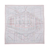 Secondhand Hermès Carré Géant "PIQUE SELLIER" Cashmere & Silk Scarf in Gray