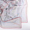 Secondhand Hermès Carré Géant "PIQUE SELLIER" Cashmere & Silk Scarf in Gray