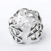 Hermes Chaîne d'Ancre Enchaînée Silver Ring, Size 54 EU Secondhand