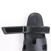 Secondhand HERMES Cypre Leather Sandals in Black, Size 38.5 EU