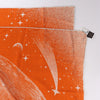 Hermès Carré 140 "CLAIR DE LUNE" Cashmere x Silk handkerchief in Orange Secondhand
