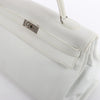 HERMÈS Kelly 40 Le Tournay Taurillon Clemence Handbag in White □D: 2000 Secondhand