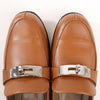 HERMES Kelly Leather Loafer in Brown, Size 37 EU Secondhand