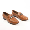 HERMES Kelly Leather Loafer in Brown, Size 37 EU Secondhand