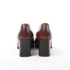 HERMES Kelly Leather Pumps in Brown, Size 38 EU Secondhand