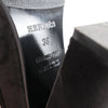 HERMES Leather & Suede Strap Heels in Black, Size 38 EU Secondhand