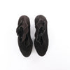 HERMES Leather & Suede Strap Heels in Black, Size 38 EU Secondhand