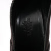 HERMES Leather & Suede Strap Heels in Black, Size 38 EU Secondhand