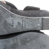 Secondhand HERMES Leather & Suede Wedge Sole Sandals in Black, Size 37 EU