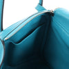 Hermes Lindy 30 Veau Swift 2Way Handbag in Turquoise □K: 2007 Secondhand