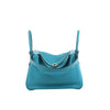 Secondhand Hermes Lindy 30 Veau Swift 2Way Handbag in Turquoise □K: 2007
