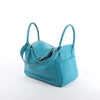 Secondhand Hermes Lindy 30 Veau Swift 2Way Handbag in Turquoise □K: 2007