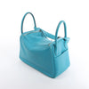 Hermes Lindy 30 Veau Swift 2Way Handbag in Turquoise □K: 2007 Secondhand
