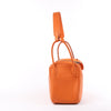 Hermes Lindy 34 Taurillon Clemence Orange Silver Metal Fittings Handbag □P:2012 Secondhand