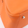 Hermes Lindy 34 Taurillon Clemence Orange Silver Metal Fittings Handbag □P:2012 Secondhand