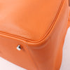 Hermes Lindy 34 Taurillon Clemence Orange Silver Metal Fittings Handbag □P:2012 Secondhand