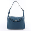 Hermes Lindy 34 Veau Swift Blue de galice Silver Metal Fittings 2Way Handbag □R: 2014 Secondhand