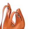 HERMES Massai PM Taurillon Clemence Leather Shoulder Bag in Orange □J: 2006 Secondhand