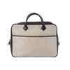 HERMES Plume Dog 38 Toile H & Leather in Beige×Brown □F: 2002 Secondhand