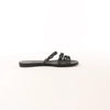HERMES Rivage Rubber Sandals in Black, Size 36 EU Secondhand