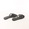 HERMES Rivage Rubber Sandals in Black, Size 36 EU Secondhand