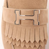 Secondhand Hermès Royal Suede Loafer in Beige, Size 38.5 EU
